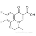 7H-pyrido [l, 2,3-de] -1,4-bensoxazin-6-karboxylsyra, 9,10-difluor-2,3-dihydro-3-metyl-7-oxo- (57187645,3S) CAS 100986-89-8
